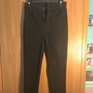 American eagle black skinny jeans size 4 long
